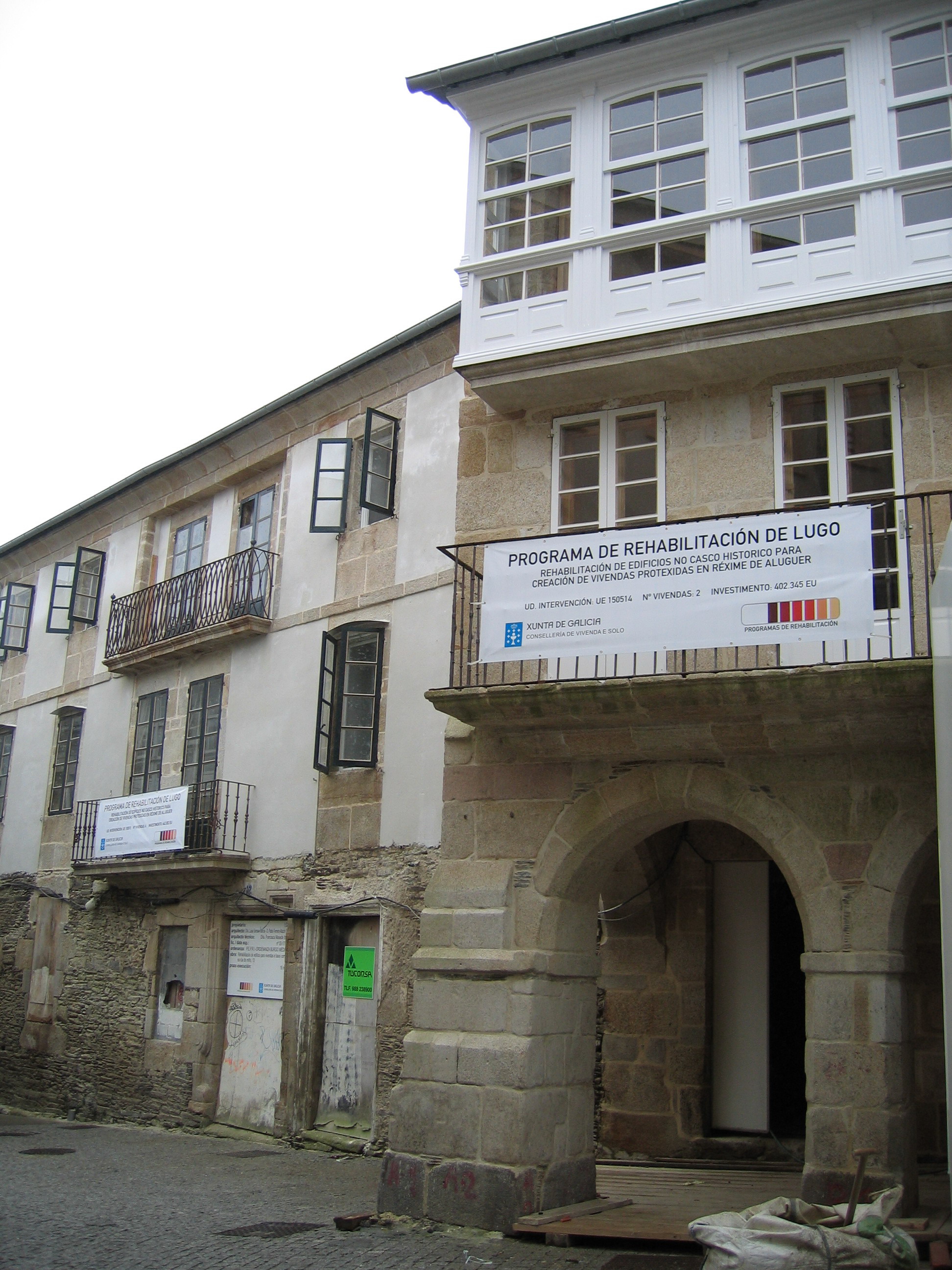 Imaxe da rehabilitación do Barrio da Tineria en Lugo. 11